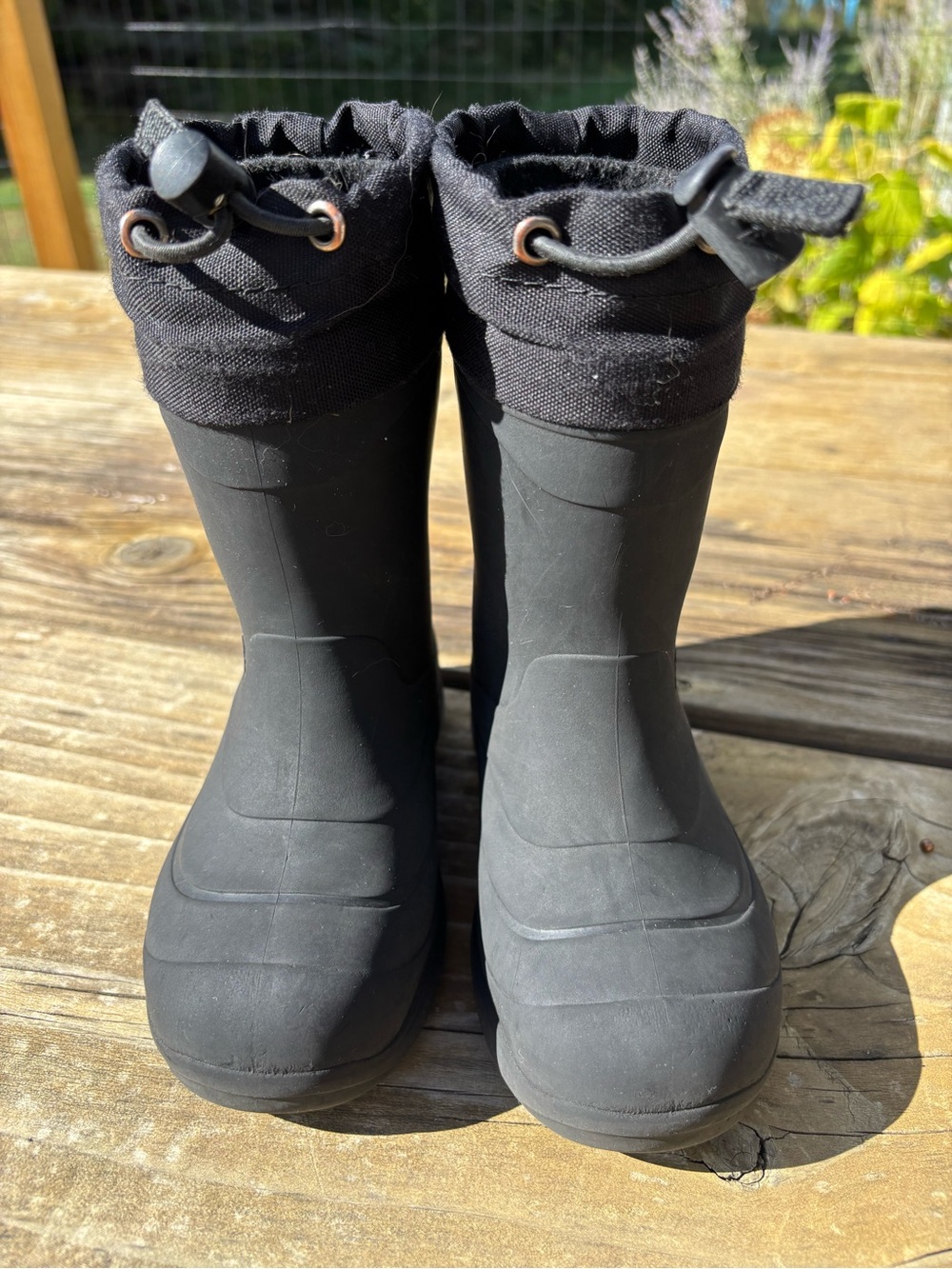 Kamik Black Kids Snobuster Boots Size 10 Toddler - Picture 3 of 4